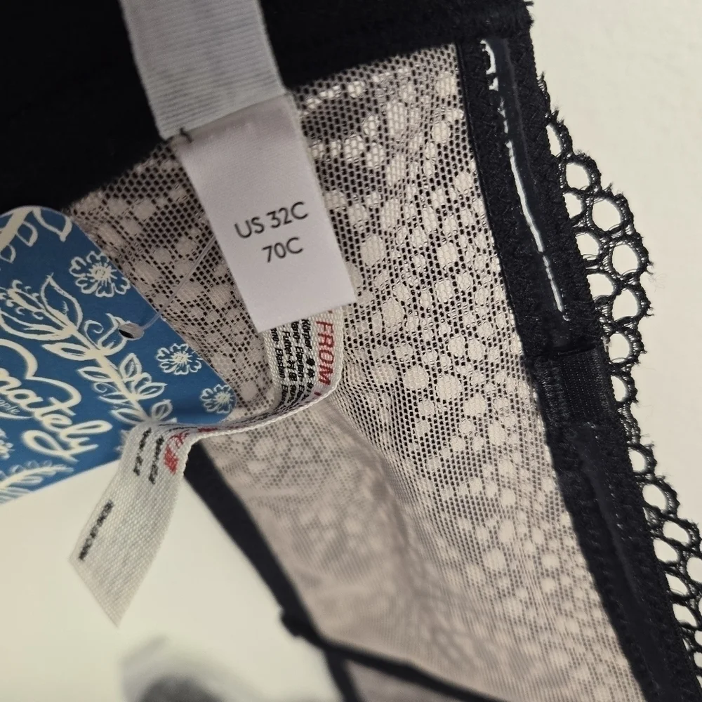 Free People Starla Underwire Multiway Bra Black 32C
